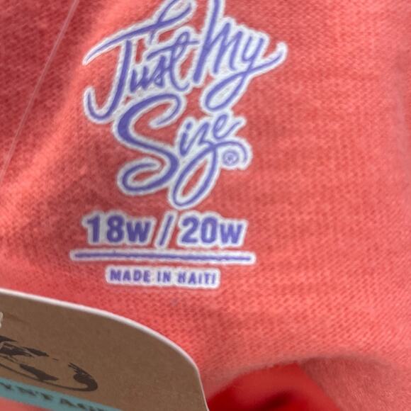 Hand Printed Upcycled Womens 18W/20W Saving the Planet Superpower Tee Shirt - Picture 5 of 5